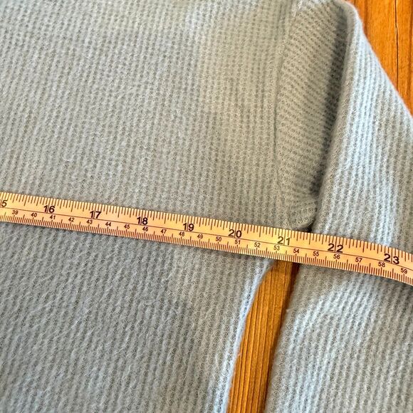 HALARA Cowl Neck Drawstring Long Sleeve Relaxed Waffle Casual Sweater Size Small - Picture 8 of 10